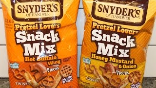 Snyder’s of Hanover Pretzel Lovers Snack Mix: Hot Buffalo Wing and Honey Mustard & Onion Review
