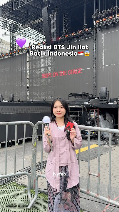 REAKSI BTS JIN LIAT BATIK INDONESIA 🇮🇩😱di KOREA🇰🇷
