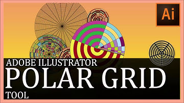 How to use Polar Grid Tool in Adobe Illustrator Tutorial