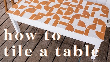 Upcycle with me! How To Tile A Table