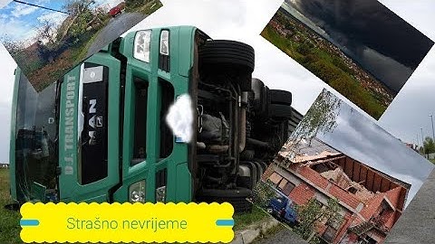 Nevrijeme u čazmi... prevrnuti kamioni, srušeni krovovi, stabla...