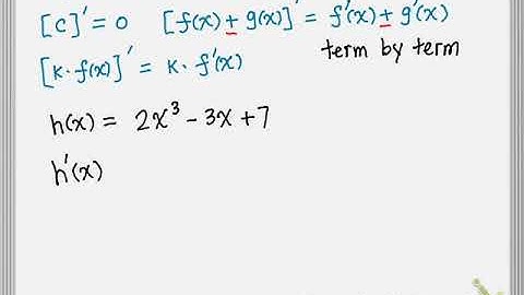 3.3 Differentiation Rules