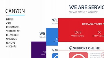 Canyon - One Page Parallax Responsive Template | Themeforest Website Templates and Themes