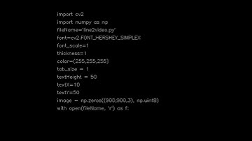 Text2Video by python and OpenCVsource code: https://github.com/pirahansiah/farshid/blob/master/src/