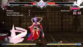 BBCF Amane corner hariken into 6D setup
