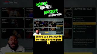 How to turn off salary cap in #nba2k23 Online Myleague #tutorial #mynba (part 2)