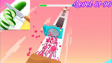 Perfect Slice_New Slice - Level 81-90 - Android iOS Gameplay