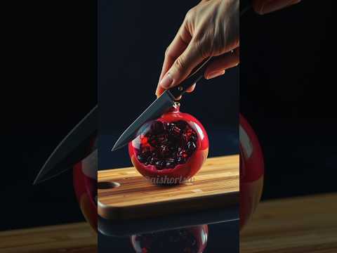 Cutting Glass Pomegranate ASMR | #asmr #shorts #ai