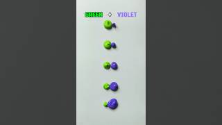 Green Violet Satisfying Color Mixing Art