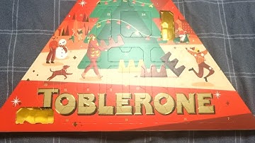 Advent Calendars: Day 4 of the Toblerone Advert Calendar 2023