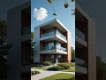 2 storey buiding, Front view design idea 2026.  #shorts