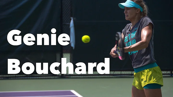 Eugenie Bouchard Tennis Training at the Miami Open...