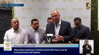 Diputados del bloque Vos presentan iniciativa de ley para reformas Ley de Contrataciones del Estado.