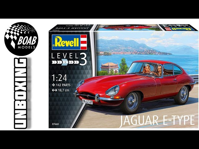 New Jaguar E Type - Revell 1/24 - unboxing - 60th Anniversary
