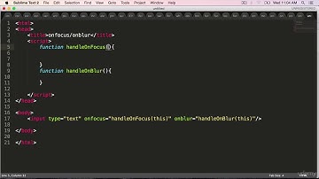 JavaScript OnFocus and onBlur