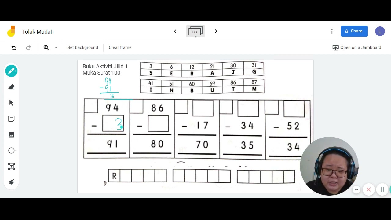 Buku Aktiviti Matematik Jilid 1 Muka Surat 100 Youtube