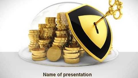 Key Savings Protection PowerPoint Template by PoweredTemplate.com