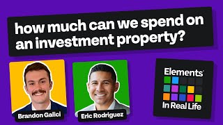 How much can we afford to spend on an investment property?