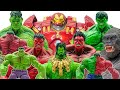 Hulk Toys Collection Go~! Red Hulk Green Hulk Grey Hulk Smash - Toys Play Time Full Weekend Episode!