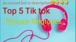top 5 tiktok famous ringtoon tik tok best ringtoon new ringtoons
