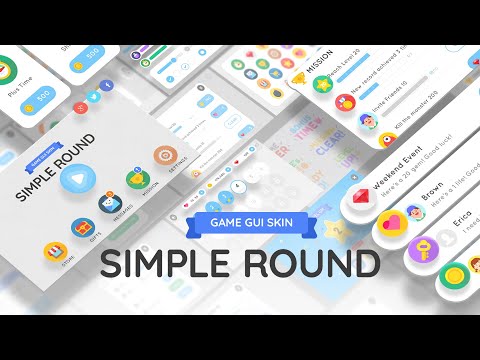 GUI - Simple Round, an UI Kit Template by LAYERLAB (Thumbnail 1 of 26)