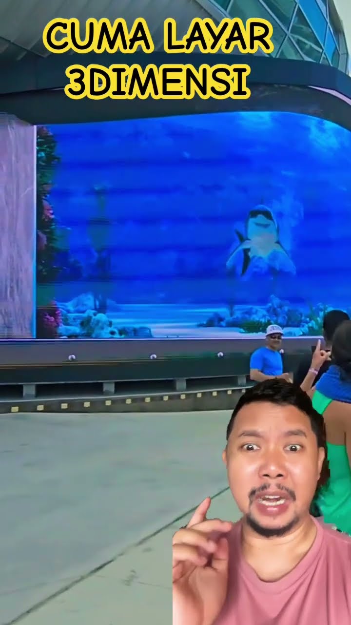 CUMA LAYAR 3 DIMENSI AJA!!??? #seaworld #aquarium #shortsfeed #shortsviral
