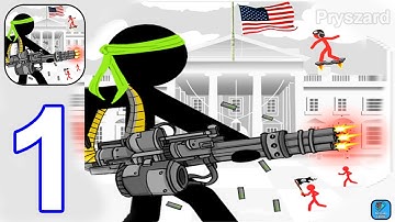 Stickman Army : The Defenders - Gameplay Walkthrough Part 1 Levels 1-5 APK (iOS,Android)