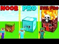 Minecraft Battle: NOOB vs PRO vs EVIL PRO: BLOCK HOUSE BUILD CHALLENGE / Animation