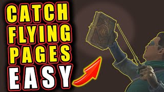 How to Catch Flying Pages EASY | Hogwarts Legacy