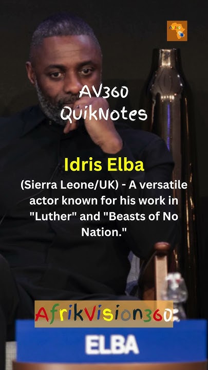 Idris Elba Sierra Leone (UK) - YouTube