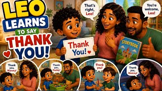 Leo Learns to Say Thank You | A Heartwarming Kids Story About Gratitude 🌟