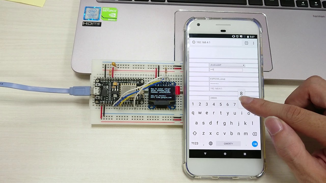 ESP8266 OLED IOT Clock - YouTube