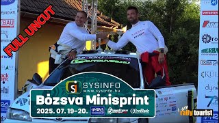 SysInfo Bózsva MiniSprint 2025. 07. 19-20. | FULL UNCUT | Premier respect version