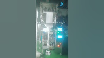 4 linear weighing heads automatic bag form fill seal machine VFFS testing video