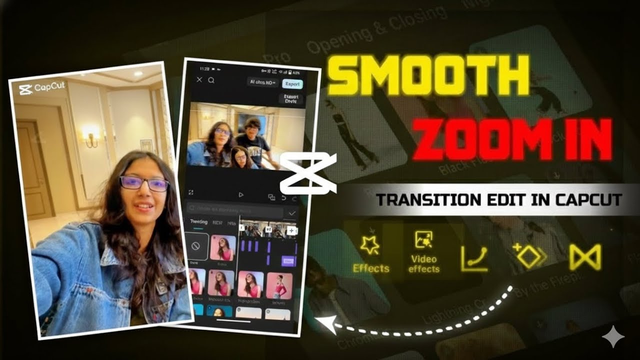 How to Make Smooth Zoom In Transition in CapCut | Full Step-by-Step ...