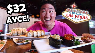$32 ALL YOU CAN EAT SUSHI in Las Vegas  It's SUSHI TIME!