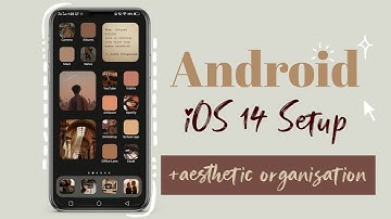 iOS 14 AESTHETIC HOMESCREEN SETUP ON ANDROID(Tutorial) /Dark Academia