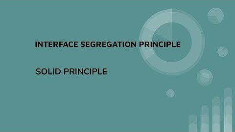 SOLID Principles | Part 5 : Interface Segregation Principle | #solidprinciples #software
