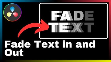 How to Fade Text in and Out in DaVinci Resolve