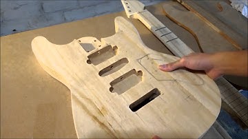 Super Strat Scratch Build Part 1 - Intro, thicknessing neck and routing truss rod channel