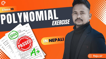 Polynomial Exercise | Basic Concept | Polynomial Class 10 OPT Math Exercise |