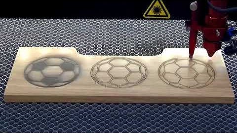 Footballs laser engraved at Probox Drawers