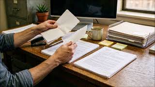 Flipping and Tearing Paper in Office Sound Effect | Realistic Paper Handling Audio