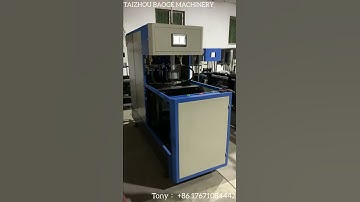 Testing 5 gallon PET. Bottle blow molding machine.It will be shipped to NingBo port tomorrow