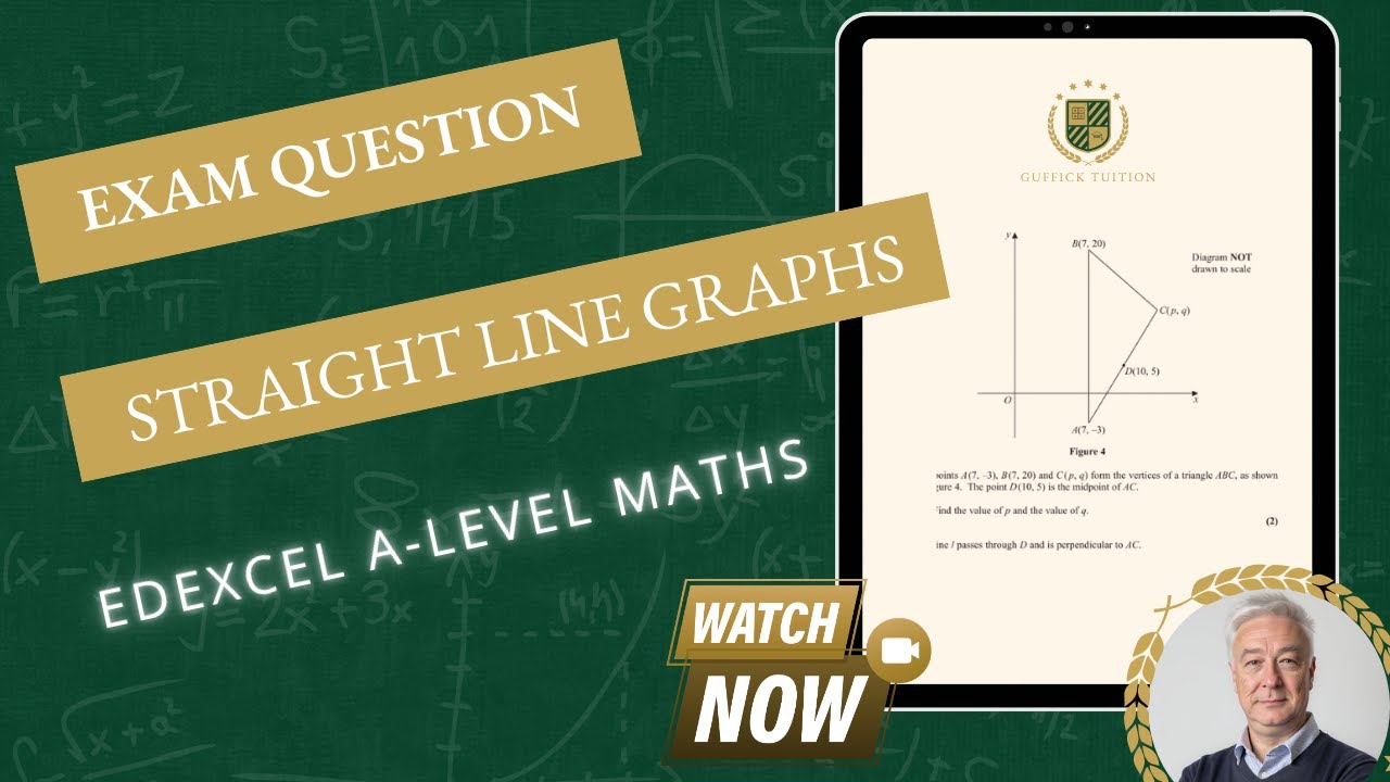 Straight Line Graphs: The 9 MARK Question - YouTube
