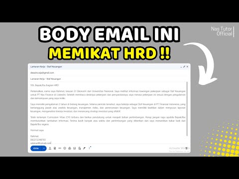 Cara Menulis Body Email Lamaran Kerja yang Dijamin Memikat HRD!