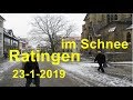 Ratingen im schnee innenstadt trme bahnhof zge 2312019