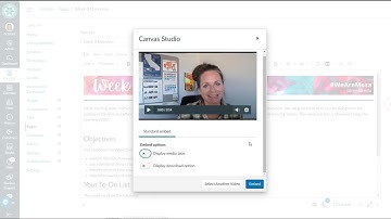 Canvas Studio -  How to embed your Canvas Studio video into a Canvas Page