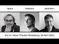 Capture de la vidéo Fahmi Friedrich Widmann - Live 29 April 2023, Taeter Theater Heidelberg