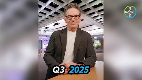 Bayer CEO Bill Anderson shares Q3 2025 Results | 90 Days in 90 Seconds